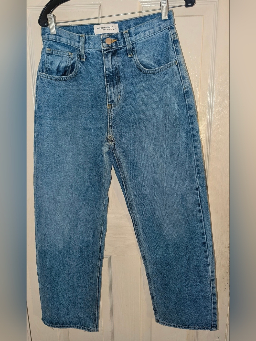 Just Black Light Wash Denim Barrel Jeans - Picture 4 of 5